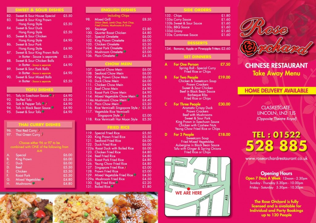 Full Colour Menus